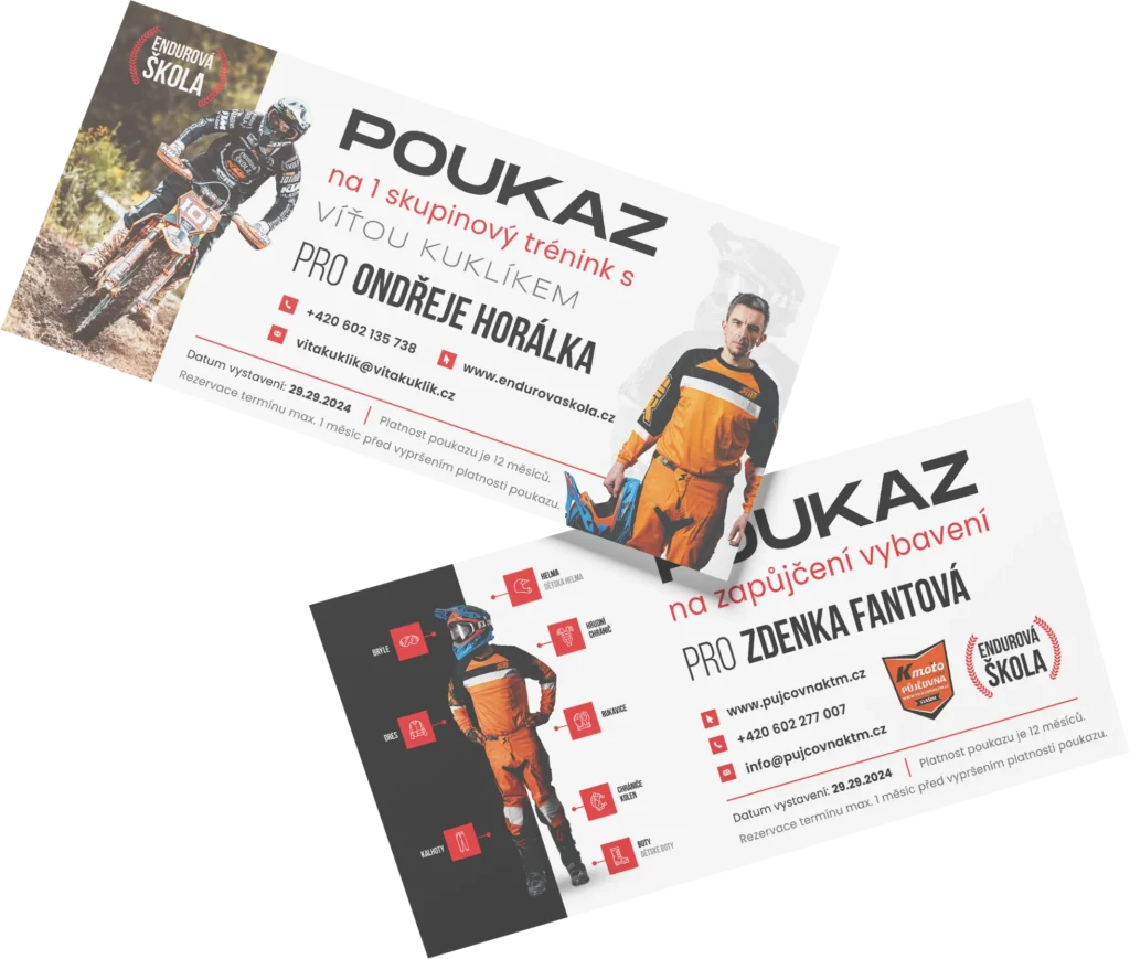 dárkové poukazy